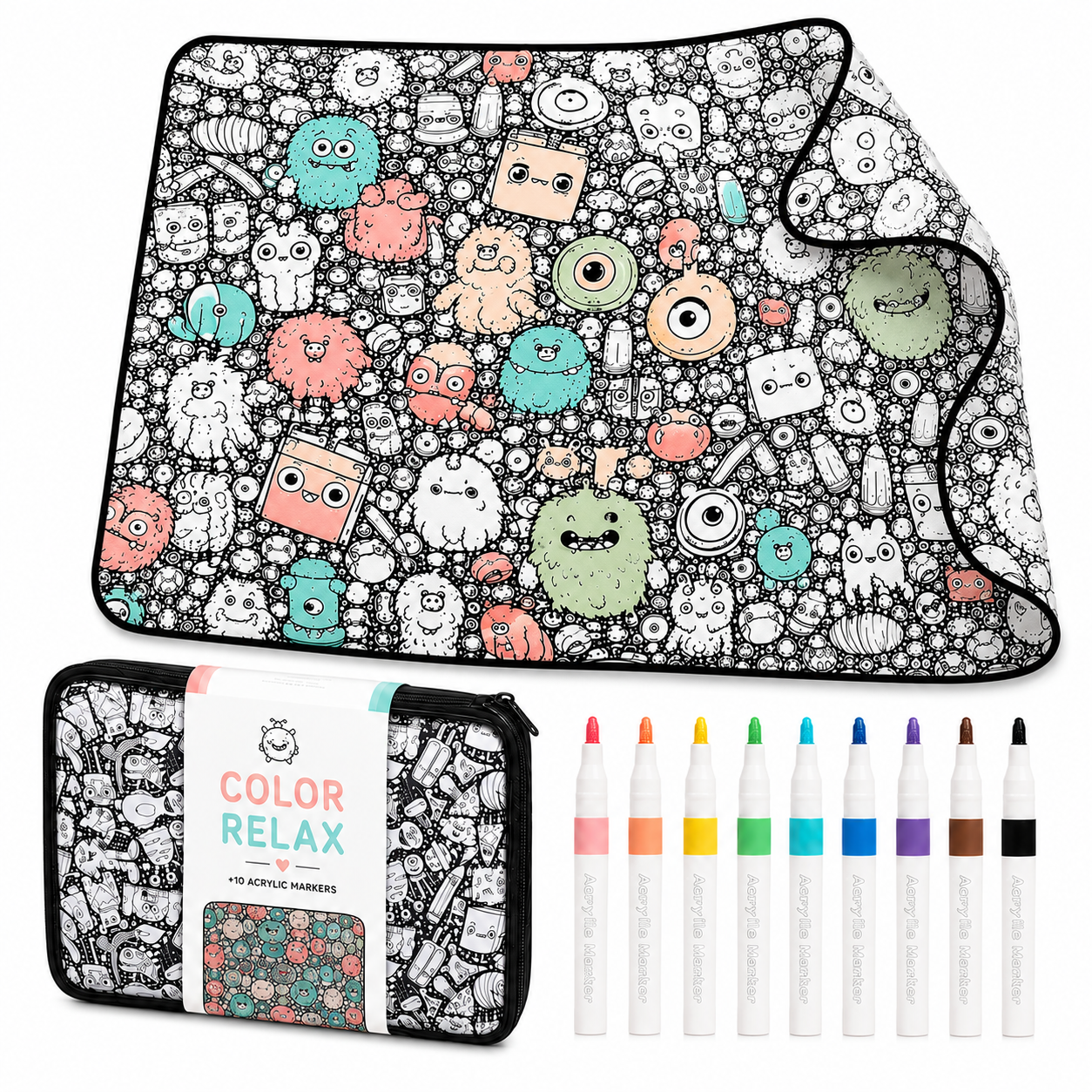 Relaxing Coloring Blanket