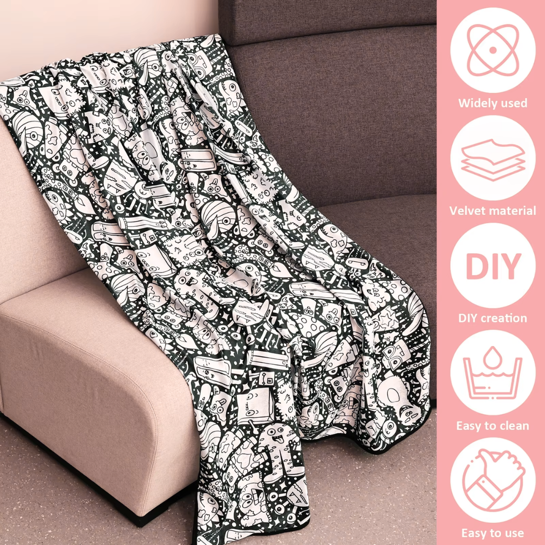 Relaxing Coloring Blanket