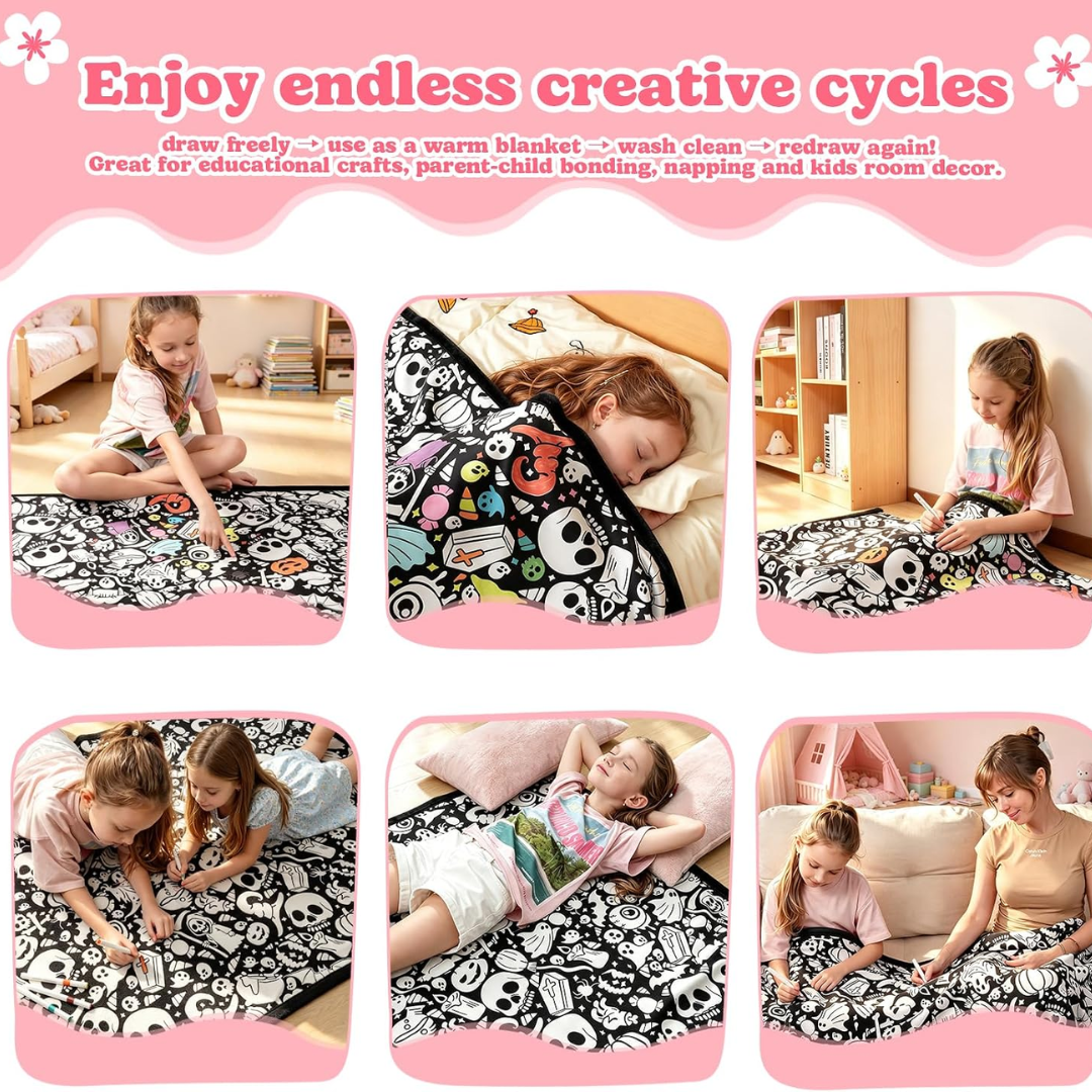 Relaxing Coloring Blanket